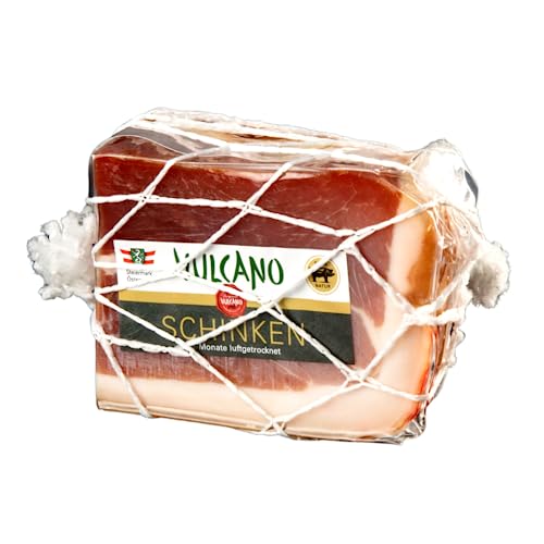 Selekt Prosciutto, Rohschinken 18 Monate am Knochen gereift, feines Aroma durch Lufttrocknung, 100% Natürlich, Österreichisches Qualitätsprodukt, Ohne Konservierungsstoffe, Laktosefrei (650g) von Vulcano