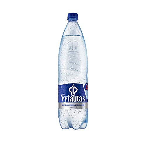 Vytautas Sparkling Natural Mineral Water 1L, Pack of 24 (4x6) von Vytautas