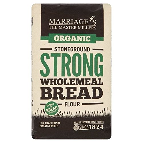 W & H Marriage starke organisch Vollkorn Brot-Mehl 1 Kg (2 Stück) von Marriage's