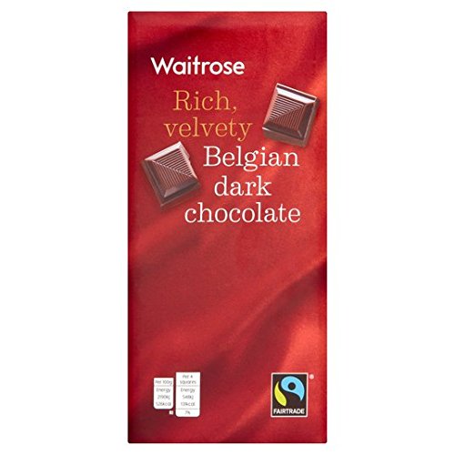 Waitrose Belgische dunkle Schokolade, 200 g Waitrose Belgische dunkle Schokolade, 200 g von Waitrose