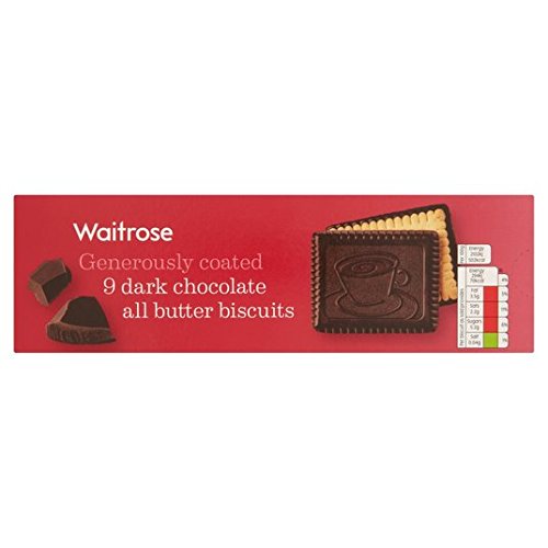 Waitrose Dark Chocolate Butter Biscuits 125g von WAITROSE