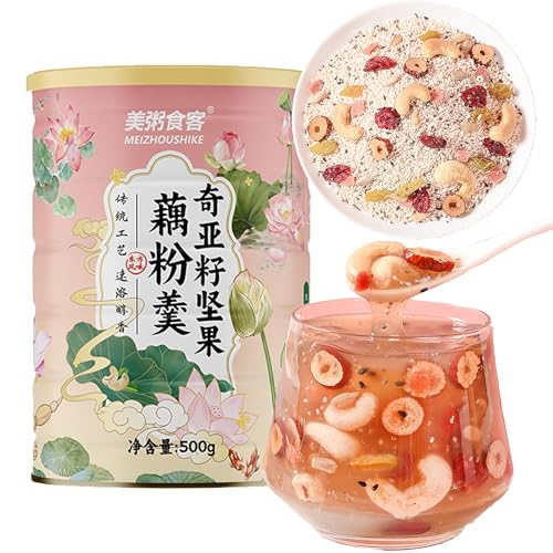 Lotuswurzelpulver Chinesische Asiatische Suppe,Chiasamen Und Nüsse Lotuswurzelstärke,Dessert,Kalorienarmes,Gesundes Instant-Frühstück Lotuswurzelpulver Chinesische Asiatische Suppe,Chiasamen Und Nüsse Lotuswurzelstärke,Dessert,Kalorienarmes,Gesundes Instant-Frühstück von WANGLIUpeers