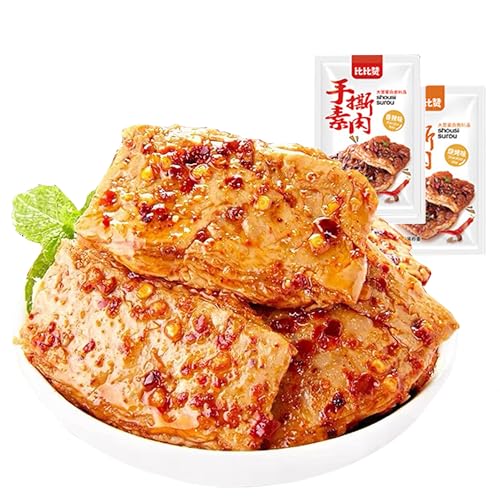 Würziger getrockneter Tofu, Latiao, chinesische Snacks, geschredderter vegetarischer würziger Snack, einzeln verpackt (11g*20Stück) von WANGLIUpeers