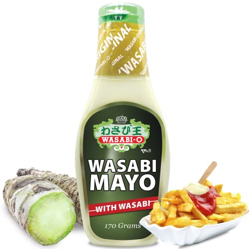 WASABI-O Würzige Mayonnaise – Wasabi-Mayonnaise, hergestellt mit echtem Wasabi, asiatische Mayo-Quetschflasche, 170 g WASABI-O Würzige Mayonnaise – Wasabi-Mayonnaise, hergestellt mit echtem Wasabi, asiatische Mayo-Quetschflasche, 170 g von WASABI-O