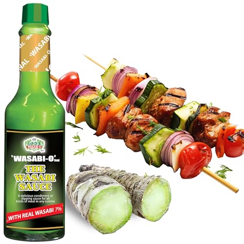 Wasabi-O Wasabi-Sauce mit echtem Wasabi 62g – Wasabi Hot Sauce für Sushi, Roastbeef, Roasted Veggies & mehr, vegan, vegetarisch, glutenfrei, Barbecue-Sauce, Chilisauce Wasabi-O Wasabi-Sauce mit echtem Wasabi 62g – Wasabi Hot Sauce für Sushi, Roastbeef, Roasted Veggies & mehr, vegan, vegetarisch, glutenfrei, Barbecue-Sauce, Chilisauce von WASABI-O