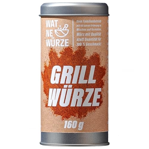 WAT NE WÜRZE Grillgewürze Allround BBQ Rub 160 g | Steak und Grill Gewürz für alle Sorten von Grillfleisch & Fisch | Grillwürze Marinade für Fleisch zum Grillen, Barbecue oder Braten von WAT NE WÜRZE