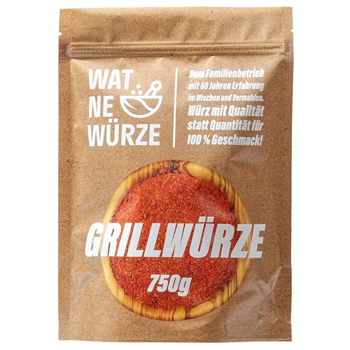WAT NE WÜRZE Grillgewürze Allround BBQ Rub 750 g | Steak, Spießbraten und Grill Gewürz für alle Sorten von Grillfleisch & Fisch | Grillwürze Marinade für Fleisch zum Grillen, Barbecue oder Braten von WAT NE WÜRZE