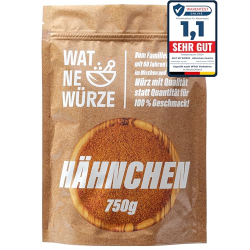 WAT NE WÜRZE Hähnchengewürz Chicken Rub 750 g | Gewürz für Brathähnchen, Chicken Wings, Hähnchen, Gans und Broiler | Gewürzsalz Marinade für Geflügel von WAT NE WÜRZE