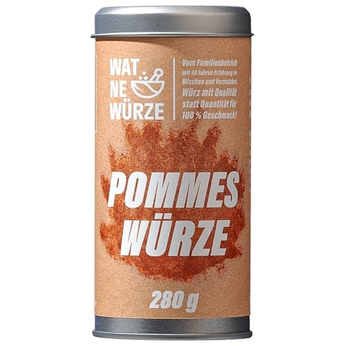 WAT NE WÜRZE Pommes frites Gewürz Salz 280 g | Pommessalz wie beim Imbiss | Freibad Pommesgewürzmischung | Auch als Bratkartoffelgewürz und als Gewürzsalz für weitere Kartoffelgerichte WAT NE WÜRZE Pommes frites Gewürz Salz 280 g | Pommessalz wie beim Imbiss | Freibad Pommesgewürzmischung | Auch als Bratkartoffelgewürz und als Gewürzsalz für weitere Kartoffelgerichte von WAT NE WÜRZE