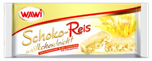 WAWI Schoko Reis Riegel in weißer Schokolade, 30er Pack (30 x 40 g) von Moritz