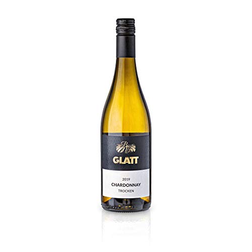 GLATT Chardonnay 2019 trocken | Weißwein aus Deutschland | Fruchtig Pikant im Geschmack (1x0,75l) von WBK Weinbau · Weinkontor Glatt