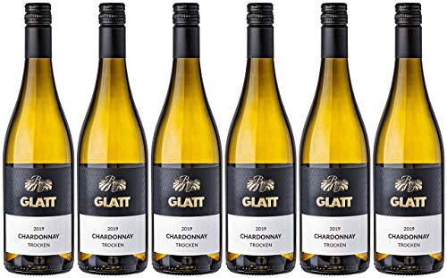 GLATT Chardonnay 2019 trocken | Weißwein aus Deutschland | Fruchtig Pikant im Geschmack (6x0,75l) von WBK Weinbau · Weinkontor Glatt