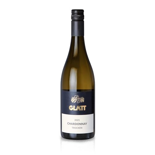 GLATT Chardonnay trocken 2021 | Qualitätswein vom Kaiserstuhl/Baden, Deutschland | Fruchtig-Pikant im Geschmack | Weißwein aus der Chardonnay-Traube (1x 0,75L) von WBK Weinbau · Weinkontor Glatt