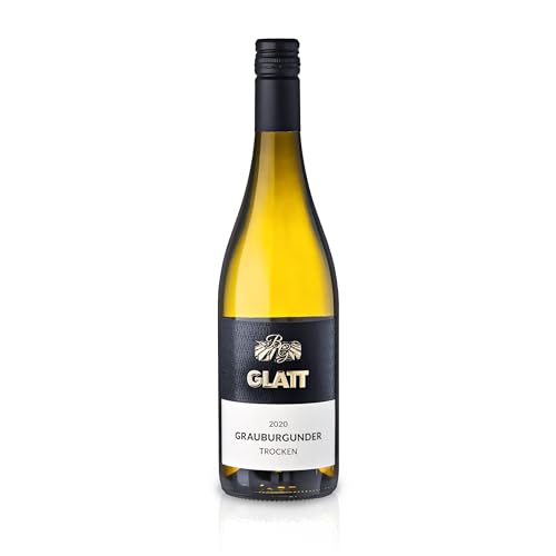 GLATT • Grauburgunder trocken 2020 | Qualitätswein vom Kaiserstuhl/Baden, Deutschland | Leicht & Fruchtig im Geschmack | Weißwein aus der Pinot Gris-Traube (1x0,75l) von WBK Weinbau · Weinkontor Glatt