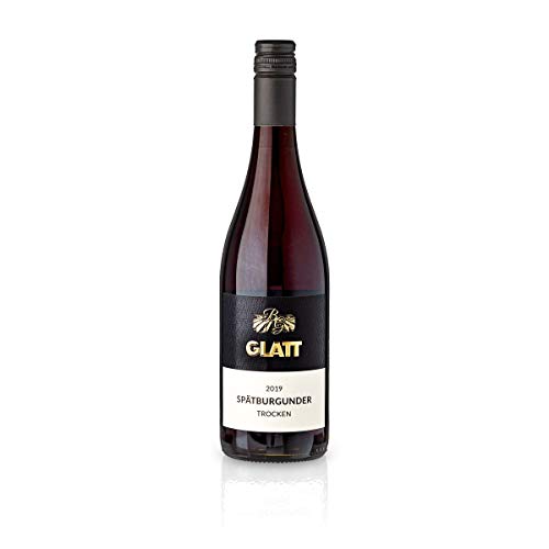 GLATT Spätburgunder 2019 trocken | Rotwein aus Deutschland | Samtig & Kräftig (1x 0,75L) von WBK Weinbau · Weinkontor Glatt