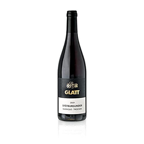 GLATT Spätburgunder Barrique 2019 trocken | Qualitätswein vom Kaiserstuhl/Baden, Deutschland | Samtig & Kräftig im Geschmack | Rotwein aus der Pinot Noir Traube (1x 0,75L) von WBK Weinbau · Weinkontor Glatt