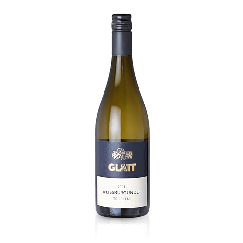 GLATT Weißburgunder trocken 2021 | Qualitätswein vom Kaiserstuhl/Baden, Deutschland | Fruchtig und zart im Geschmack | Weißwein aus der Pinot Blanc-Traube (1x 0,75L) von WBK Weinbau · Weinkontor Glatt