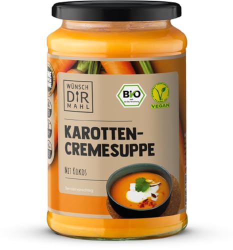 Karottencremesuppe mit Kokos 380ml Bio & vegan 2 x 380 ml von WDM