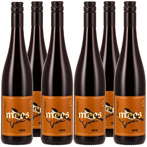 WEINGUT MEES | Rotwein feinherb "DAHEIM" Portugieser & Dunkelfelder Cuvée | 2020, Nahe | Fruchtiger milder Rot-Wein aus Deutschland im Set | Paket-Inhalt: 6 x 750 ml von WEINGUT MEES