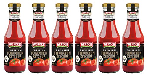 WERDER 6 x Premium Tomaten Ketchup 450 ml von WERDER