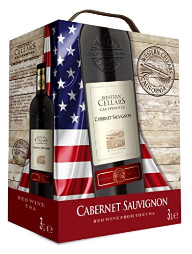 Western Cellars - Rotwein, Cabernet Sauvignon aus Kalifornien Bag-in-Box (1 x 3 l) von WESTERN CELLARS