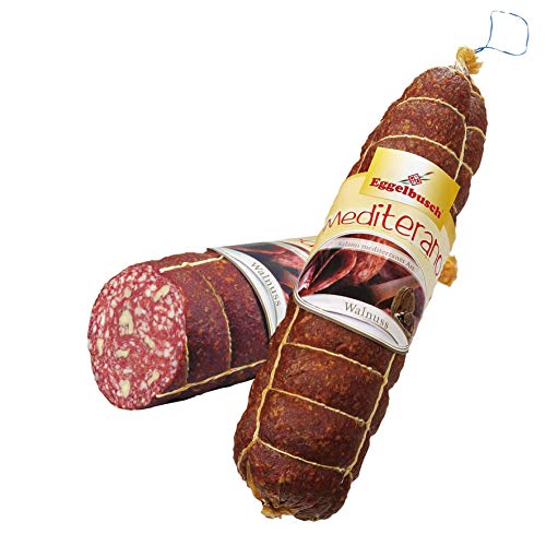 Salami Mediterran mit Walnuss 1,9 Kg - Salami mit aromatischen Walnüssen für den echten Genießer - Geschenkidee WF-10062 von WF-10062