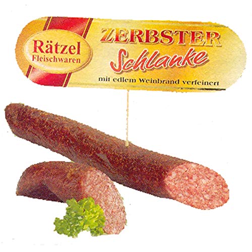 Original Zerbster Schlanke ca.150g - herzhafte knackige Salami mit edlem Weinbrand verfeinert - Geschenkidee WF-18006 von WF-18006