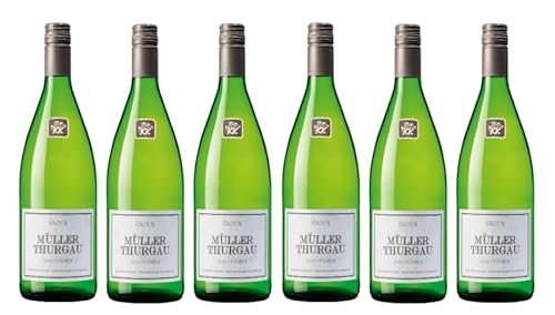 6x 1,0l - 2023er - WG Königschaffhausen-Kiechlinsbergen - Müller-Thurgau - LITER - Qualitätswein Baden - Deutschland - Weißwein lieblich 6x 1,0l - 2023er - WG Königschaffhausen-Kiechlinsbergen - Müller-Thurgau - LITER - Qualitätswein Baden - Deutschland - Weißwein lieblich von WG Königschaffhausen-Kiechlinsbergen