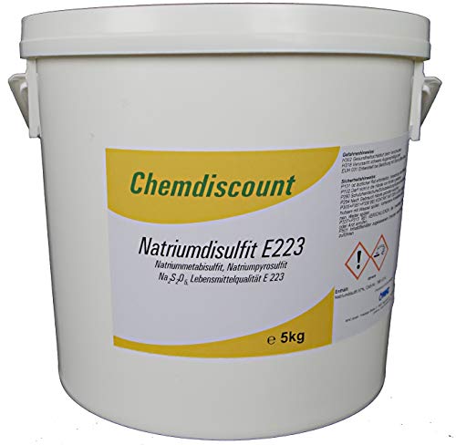 5kg Natriumdisulfit (Natriummetabisulfit, Natriumpyrosulfit) in Lebensmittelqualität E 223 von Chemdiscount