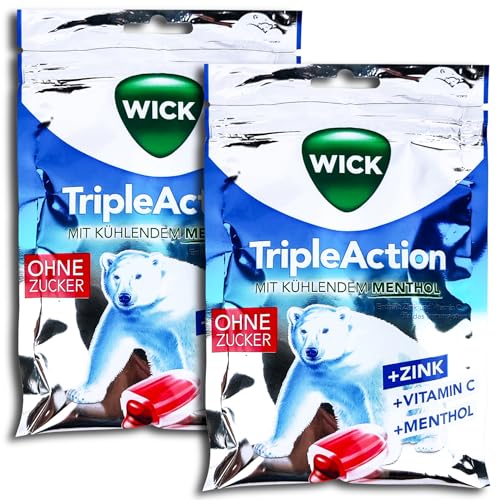 2 er Pack Wick TripleAction ohne Zucker 2 x 72g von WICK