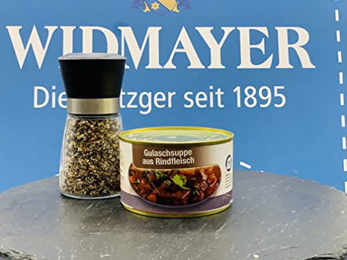 Gulaschsuppe aus Rindfleisch in der Dose, Widmayer’s feine Küche Gulaschsuppe aus Rindfleisch in der Dose, Widmayer’s feine Küche von WIDMAYER Die Metzgerei seit 1895