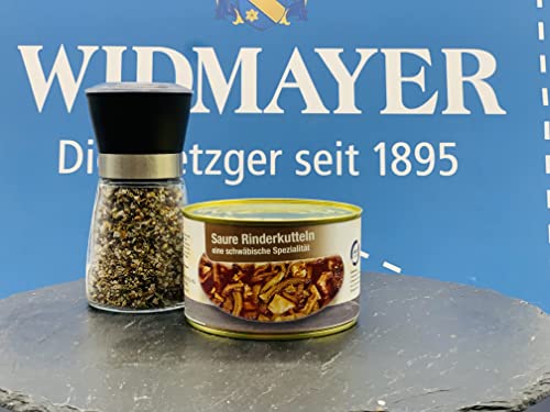 Saure Rinderkutteln eine Urschwäbische Spezialität in der Dose, Widmayer's feine Küche Saure Rinderkutteln eine Urschwäbische Spezialität in der Dose, Widmayer's feine Küche von WIDMAYER Die Metzgerei seit 1895