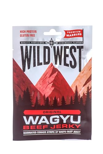 Wild West Wagyu Beef Jerky – 1 x 25g - Trockenfleisch - Protein Snack - High Protein - Low Carb von WILD WEST