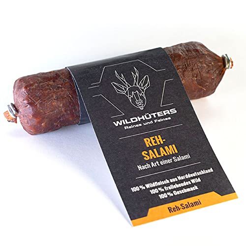 Wildhüters Reh-Salami, über Buchenholz geräuchert, im Stück (1 x 150g) von WILDHÜTERS