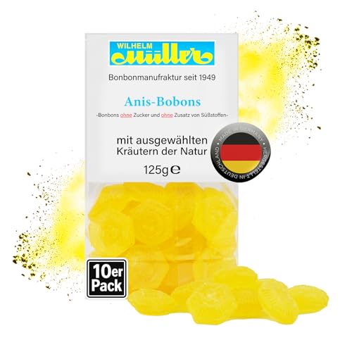 WILHELM Müller Zuckerfreie Anis Bonbons - Bonbons mit Anisgeschmack - Im praktischen Beutel aus Deutschland - 1250g WILHELM Müller Zuckerfreie Anis Bonbons - Bonbons mit Anisgeschmack - Im praktischen Beutel aus Deutschland - 1250g von WILHELM Müller
