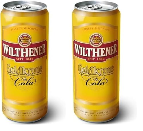 Wilthener Goldkrone & Cola I Der goldene Mix I 10% Vol. I 250 ml (Packung mit 2) von WILTHENER