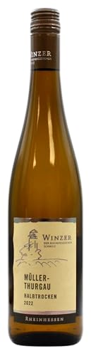 Winzer der Rheinhessischen Schweiz Müller-Turgau Weißwein halbtrocken 12% vol., 6er Pack (6 x 0.75 l) von WINZER DER RHEINHESSISCHEN SCHWEIZ