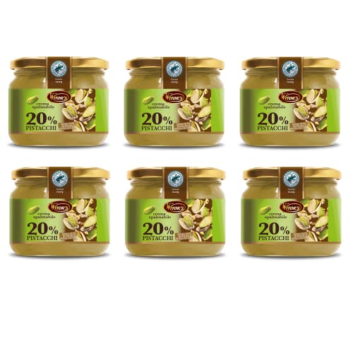 6x Witor's Crema Spalmabile al Pistacchio Streichfähige Creme mit Pistazien 220g 6x Witor's Crema Spalmabile al Pistacchio Streichfähige Creme mit Pistazien 220g von WITOR'S