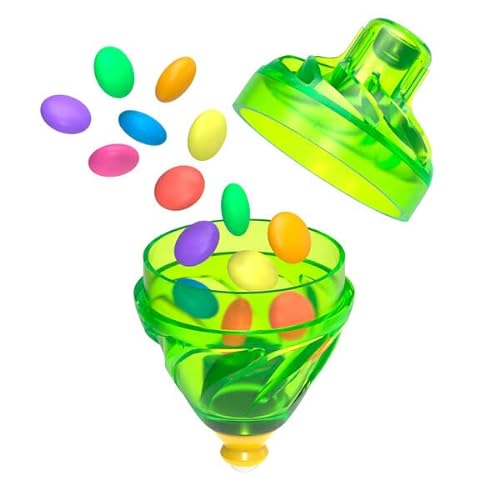 Aero Spinner, Kreisel mit Süßigkeiten und Lichteffekt, Kindergeburtstag Mitgebsel, 3 Farben (Versandauswahl Zufall) 10g von WOM