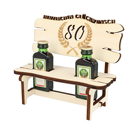 XL Echtholz Schnapsbank mit Gravur Jahreszahl 80|2x Kräuterlikör 2cl mit Holzbank|Hochzeitsgeschenk Brautpaar|Trinkspruch|Schnapsbrett|Geschenke Paare|Schnaps Geschenk für Pärchen|Geburtstag|Jubiläum XL Echtholz Schnapsbank mit Gravur Jahreszahl 80|2x Kräuterlikör 2cl mit Holzbank|Hochzeitsgeschenk Brautpaar|Trinkspruch|Schnapsbrett|Geschenke Paare|Schnaps Geschenk für Pärchen|Geburtstag|Jubiläum von WORTGEFECHTE