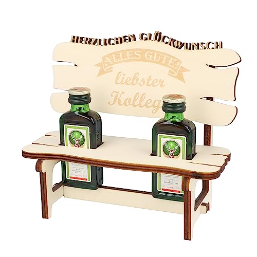 XL Echtholz Schnapsbank mit Gravur Liebster Kollege|2x Kräuterlikör 2cl mit Holzbank|Vatertagsgeschenk|Trinkspruch|Schnapsbrett|Geschenke Paare|Schnaps Geschenk für Papa|Geburtstag|Jubiläum XL Echtholz Schnapsbank mit Gravur Liebster Kollege|2x Kräuterlikör 2cl mit Holzbank|Vatertagsgeschenk|Trinkspruch|Schnapsbrett|Geschenke Paare|Schnaps Geschenk für Papa|Geburtstag|Jubiläum von WORTGEFECHTE