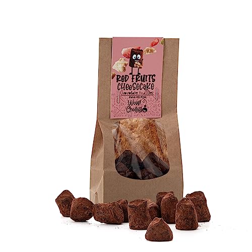 WOW Chocolao! - Französische Kakao-Schokoladen-Trüffel - 130g (Himbeerkäsekuchen) von WOW Chocolao!