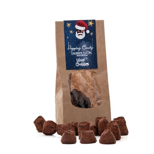 WOW Chocolao! - Kakobestäubte Schokoladentrüffel - 130g (1 x 130g - 14 trüffel) - Schokoladentrüffel (Popping Candy) von WOW Chocolao!