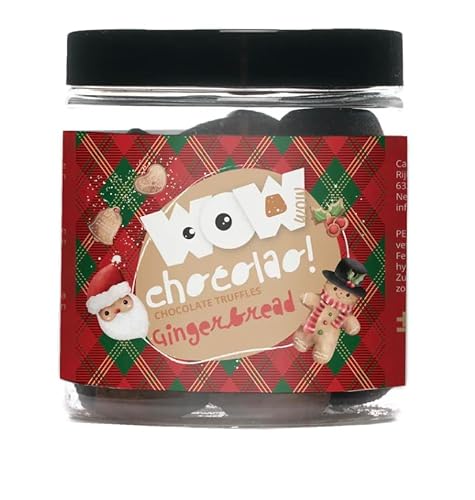 WOW Chocolao! - Schokoladentrüffel mit Kakaobestäubung - Glas 130 g (Gingerbread) von WOW Chocolao!