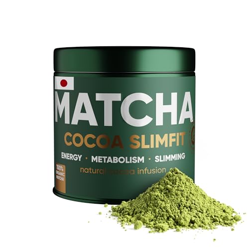 Matcha Tee Slimfit - Kakao Geschmack - Premium Japanischer Organischer - 100% Natürlich | WOW TEA von WOW TEA