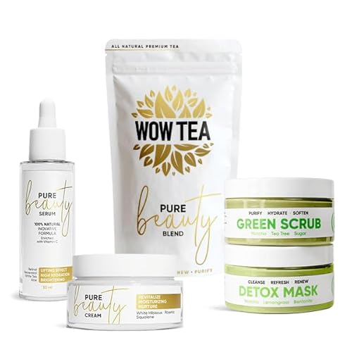 WOW TEA: Reine Schönheitscreme, Serum, Tee, Matcha-Maske und grünes Peeling WOW TEA: Reine Schönheitscreme, Serum, Tee, Matcha-Maske und grünes Peeling von WOW TEA