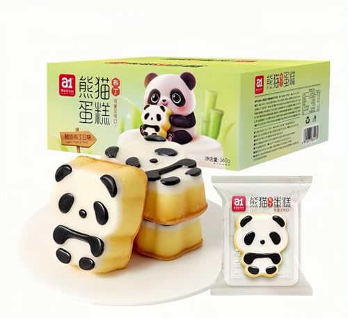 45 g * 8 Packungen Panda Pudding Kuchen Frühstück Brot Casual Snack Nachmittagstee Dessert von WSYLS