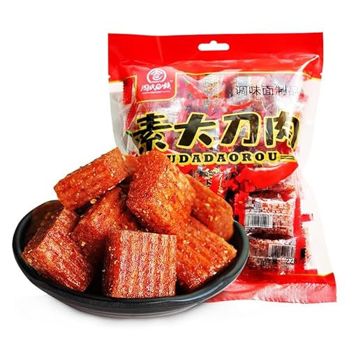 Chinesische Snacks, Snacks Für Zwischendurch, Scharf, Einzeln Verpackt, 228g*2 Packungen, Würzige Snacks, Würzige Würzsnacks, Chinesische Snacks, Großes Messerfleisch von WSYLS