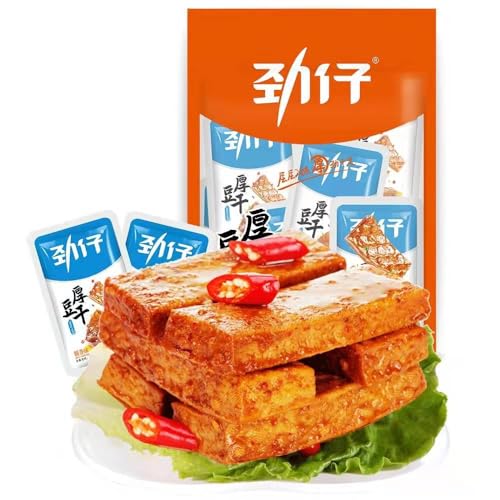 Jinzai Geheimer Geschmorter Dicker Tofu 108 G/Beutel Hunan Spezialität Instant-Tofu Mit Würziger Sauce Für Zwischendurch (A) von WSYLS