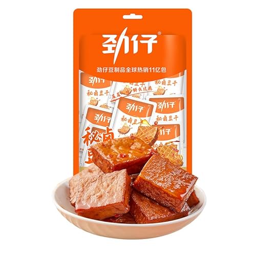 Jinzai Geheimer Geschmorter Dicker Tofu 108 G/Beutel Hunan Spezialität Instant-Tofu Mit Würziger Sauce Für Zwischendurch (B) von WSYLS